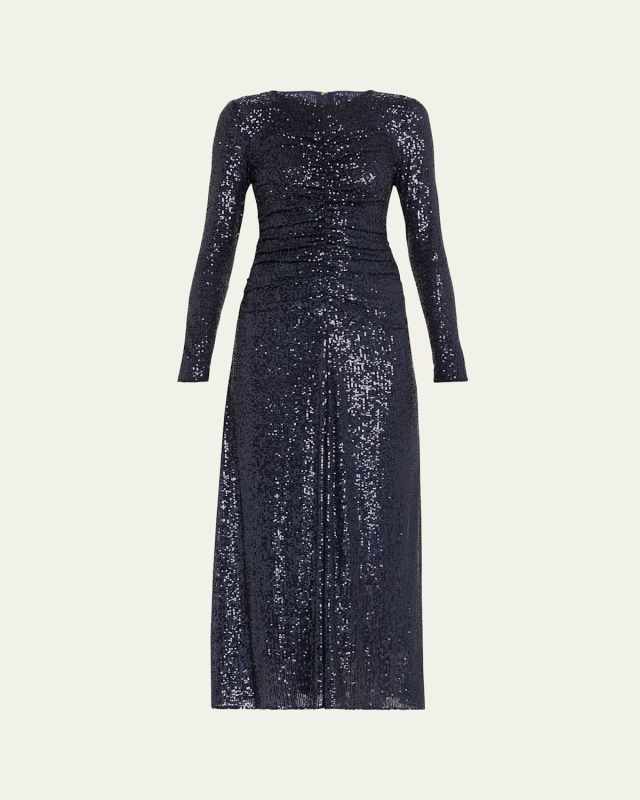 Maisy Sequined A-line Midi Dress